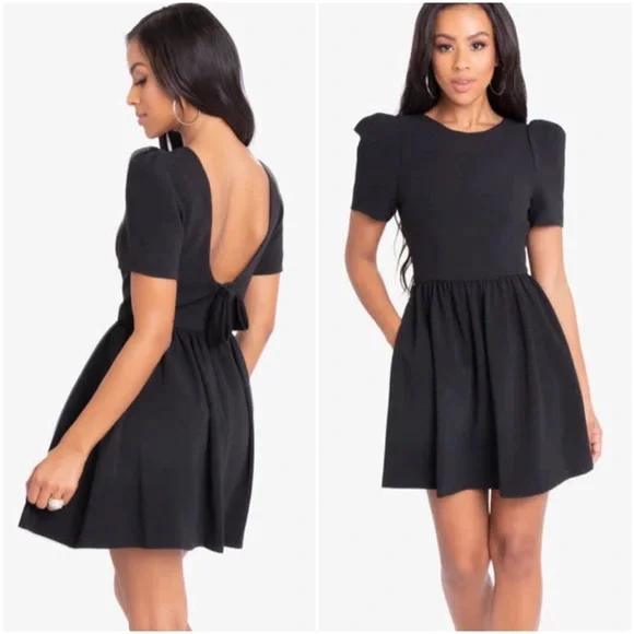 black halo booker mini dress Sanibel Two Piece Mini Dress – Black Halo main image 0